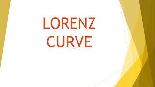 LORENZ CURVE amp GINI COEFFICIENT [upl. by Tham]