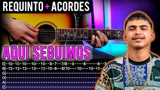 Aqui Seguimos Yahir Saldivar  Tutorial Requinto I TABS 🎸Guitarra  PDF [upl. by Eillah]