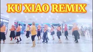 Ku Xiao Remix 野小馬  苦笑 DJ版 Line Dance Choreo By Fonna Queentarina [upl. by Aigil]