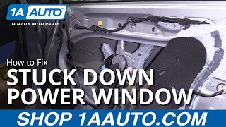 Car Window Stuck Down  How to Fix Power Window [upl. by Buffo]