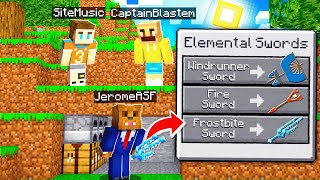 Minecraft Manhunt But I Have INSANE Elemental Weapons [upl. by Lavern8]