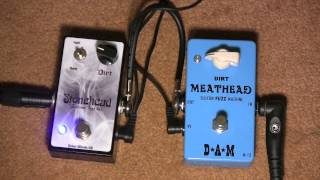 DAM Meathead Vs Clone by Rebel Effects UK Fuzz Pedal Shootout [upl. by Astrea341]