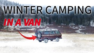 Living In A Van In The Winter  VANLIFE CAMPING [upl. by Oiruam246]