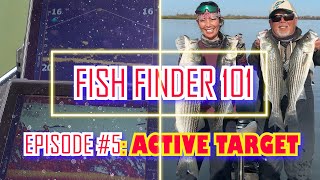 FISH FINDER 101 LIVE ACTIVE TARGET Contrast Noise Mode Icon Range Lines  PART 5 [upl. by Gault]