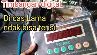 Timbangan digital tidak bisa ngecas [upl. by Arihppas987]