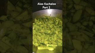 Aloo kachaloo Part 2 shorts yshorts cooking pinkis rasoi [upl. by Brecher]