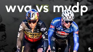 11 om van te snoepen de duels tussen Wout van Aert en Mathieu van der Poel in het veld 20222023 [upl. by Thynne363]