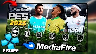 EFOOTBALL 2025 PPSSPP  Emulador de PSP BRASILEIRÃO E EUROPEU RUMO AO ESTRELATO 100 ATUALIZADO [upl. by Zat]