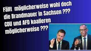 Fällt in Sachsen nun doch möglicherweise die Brandmauer [upl. by Venita]