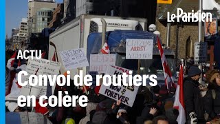 quotConvoi pour la libertéquot au Canada  les routiers bloquent le centreville de Toronto [upl. by Resaec]