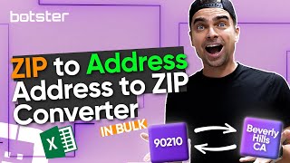 ADDRESS TO ZIP CODE 🔄 ZIP CODE TO ADDRESS TOOL 📍 HOW TO CONVERT ZIP TO ADDRESS IN BULK TUTORIAL [upl. by Eam]