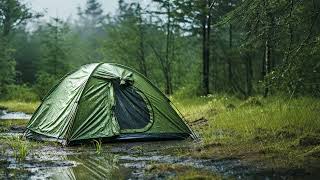 REAL RAIN ON A TENT • UltraRealistic High Quality NonLooped Audio for Sleep Relaxation amp Focus [upl. by Aid]