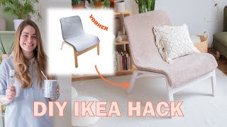 DIY IKEA Hack Designer Boucle Sessel günstig selber machen [upl. by Ralph]