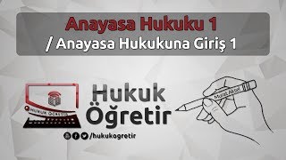 Anayasa Hukuku 1  Anayasa Hukukuna Giriş 1   Murat AKSEL [upl. by Sall634]