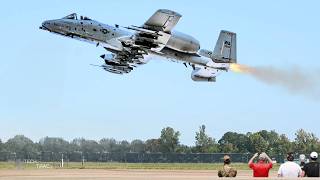 Insane Action of US A10 Warthog Pilots Show AirtoGround Attacks [upl. by Valsimot]