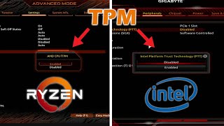 How to Enable TPM 20 on Gigabyte Motherboards  AMD and Intel  Install Windows 11 Requirements [upl. by Swithin814]