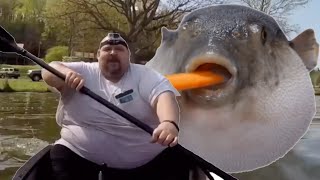 Pufferfish eats the fat guy canoe [upl. by Femi847]