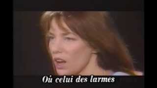 ジュリー・ドレフュスからのー Jane Birkin Quoi Lyrics [upl. by Attaynik]