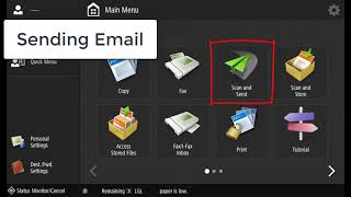 Scan and Send using Email on Canon imageRUNNER ADVANCE [upl. by Salaidh352]