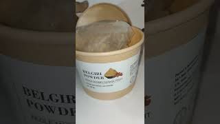 Belgiri powder aegle marmelosbael fruit i liked this product youtubeshorts skincare viralshorts [upl. by Llerdnod]