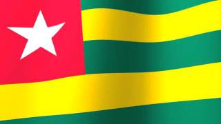 Flag of Togo  Drapeau du Togo [upl. by Lyndes]