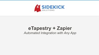 eTapestry  Zapier Automated Integration with Any App [upl. by Acirred]