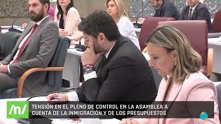 13112024 Tensión en el pleno de control en la Asamblea por la inmigración y los presupuestos [upl. by Nalad]