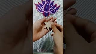 Diy wallmate idea💜🪷fypシ゚viral diy artandcraft wallmate idea [upl. by Linskey6]