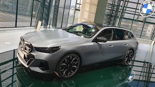 BMW i5 M60 Touring G61  BMW Individual Frozen Pure Grey [upl. by Anselma]