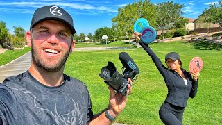 PLAYING DISC GOLF IN VEGAS WITH KELSEY [upl. by Marguerie436]