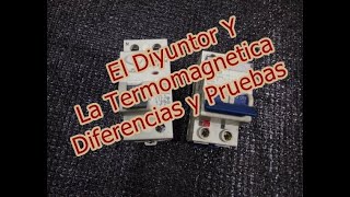 Disyuntor y Térmica Diferencias y Pruebas salta el diyuntor ante un cortocircuito [upl. by Anirrehs]