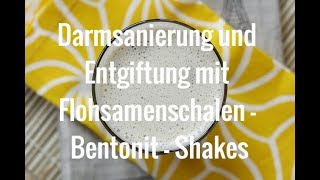 FlohsamenschalenBentonitShake zur Entgiftung und Darmsanierung [upl. by Anelahs]