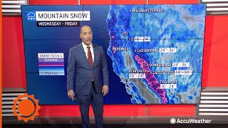 Biggest storm of winter brewing for Southern California  AccuWeather [upl. by Nidnarb]