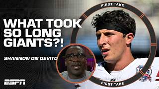 🚨 Tommy DeVito REPLACING Daniel Jones as QB1 🚨 What took so longquot  Shannon Sharpe  First Take [upl. by Teragramyram]