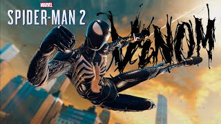 Eminem  Venom Marvels Spiderman 2 Symbiont Swinging 🕷️ 🎼 in PS5 2K [upl. by Hoxsie]