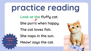 Practice reading  Reading lesson grade 1 amp 2  Learn how to read [upl. by Halfon]