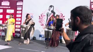 The saree run event by Taneira  Tata product drums tamtebeats rythmes [upl. by Eberly247]