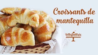 Como hacer Croissants de Mantequilla fáciles [upl. by Einalem564]