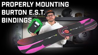 How To Mount Burton EST Bindings [upl. by Zurc]