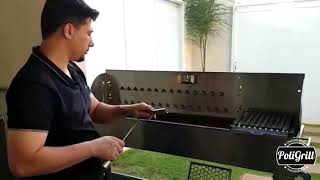 Como montar churrasqueira espetinho giratorio  PoliGrillÂ® Linha Eventos [upl. by Servais]