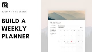 How to Build Weekly Planner in Notion   free template [upl. by Undis]