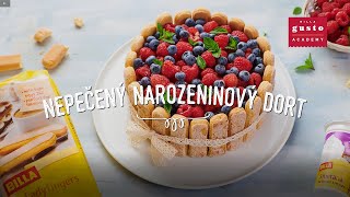 Nepečený narozeninový dort snadný sladký recept [upl. by Arvo]