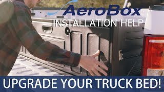 AeroBox Installation Video Premium Version Removable Pickup Truck Bed Storage Box Cargo Organizer [upl. by Aissirac580]