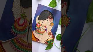 DIY Lady Canvas  Canvas Painting Ideas  Fevicryl Hobby Ideas India [upl. by Questa]