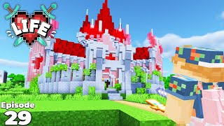 X Life  BUILDING Joey Graceffas Queen of Hearts Castle Ep 29 Minecraft Modded Survival [upl. by Eanyl268]