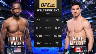 NEIL MAGNY VS MIKE MALOTT FULL FIGHT UFC 297 [upl. by Habas]