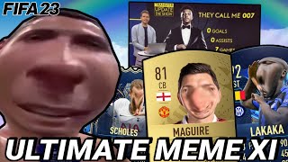 using a MEME TEAM in FIFA 23 [upl. by Enala806]