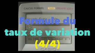 Formule du taux de variation 44 [upl. by Anirual]