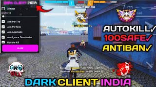 Free Fire DarkClient India New HackFreefire AIMKILL H4X headshot hack freefire  ff hack H4x [upl. by Marashio606]