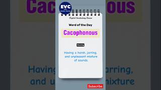 quotCacophonousquot Meaning in English  English Vocabulary Course english englishvocabulary [upl. by Snow295]